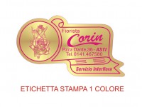 Etichette adesive per fioristi, fiorai e vivaisti (mm 52X29)  (cod.10G)